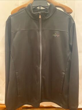 Greg Norman Collection Black Lightweight Full-Zip Jacket